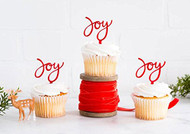 Holiday Joy Cupcake Toppers