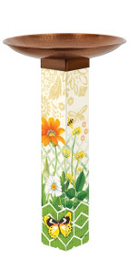 Studio M Daisy Garden Bird Bath Art Pole