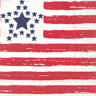Celebrate the Home Patriotic 3-Ply Paper Cocktail Napkins, Distressed Flag, 20 Count