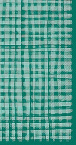 Green Plaid Hostess Paper Napkin 16 count