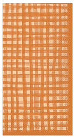 Terracotta Plaid Hostess Paper Napkin 16 count