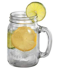 Mason Jar Glass with Handle 16 oz.