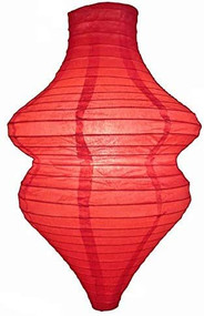 Red Beehive Paper Lantern Set of 2