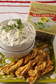 Dilly Herb and Spicy Garlic Dill Dips (1 each), party dip, dill dip,