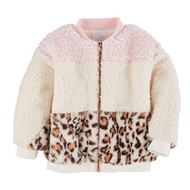 Baby Girls Color Blocked Bomber Jacket (Medium 24 months-2T/3T)