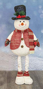 SAFA Holly Frost Snowman Man, Stretches to 3 feet, Christmas, Holiday, Whimsical Gifts