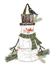 Woodsy Snowman Door Decoration, Winter Door Decoration