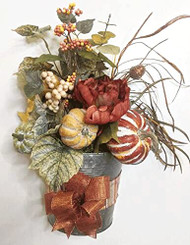 Pumpkins and Mums Fall Door Hanger, Fall Door Decor, 114