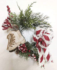 Mini Skate Wreath, Holiday Wreath, Christmas Wreath, 120