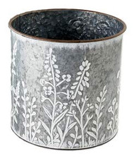 Galvanized Wildflower Bucket Planter, Medium 11 inches Diameter