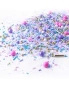 Unicorn Sprinkle Mix, Unicorns and Unicorn Horn Sprinkle Assortment, Girls Birthday Cookie Decorations, Girls Birthday Cupcake Decorations,