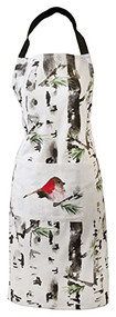 Adult Birch Apron, Winter Apron, Holiday Apron, Bird Apron