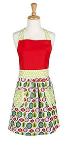 Adult Ornaments Apron, Christmas Apron