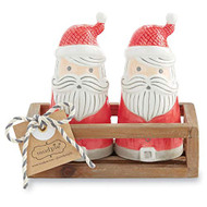 Santa Salt and Pepper Set, holiday salt and pepper, holiday serving pieces