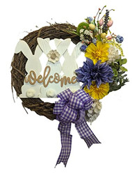 Bunny Wreath, Easter Wreath, Grapevine Wreath, Spring Wreath