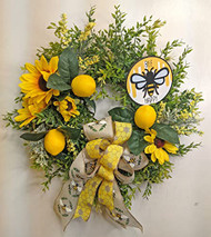 Mini Bee Wreath, Summer Wreath