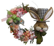 Easter Bunny Wreath, Spring Wreath, Grapevine Wreath
