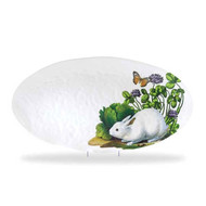 Garden Bunny Oval Platter