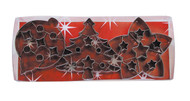 Christmas Cookie Cutters with cutouts - Set of 3