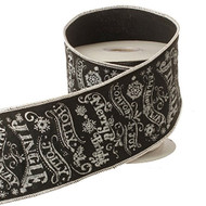 Chalkboard Message Wired Ribbon - 4" x 5 yds
