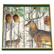 Balsam Fir Square Decoupage Tray