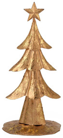 Boston International Gold Foil Decorative Tree, 12-Inch