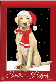 Santa's Helper Garden Flag