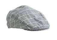 Baby Boys Light Gray Check Golfers Hat