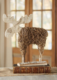 Mud Pie Birch & Straw Moose