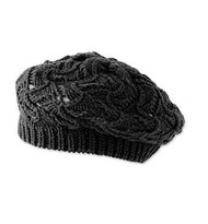 Baby Girls Crochet Black Tam Hat