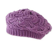 Baby Girls Crochet Purple Tam Hat