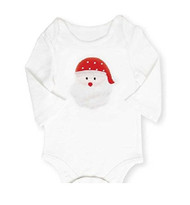 Santa Appliqued One Piece Bodysuit (0-6 months)