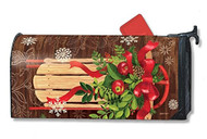Mountain Cabin Sled Mail Wrap