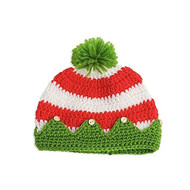 Unisex Baby Hand Crocheted Elf Hat