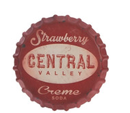 13.5" Strawberry Cream Soda Wall Sign