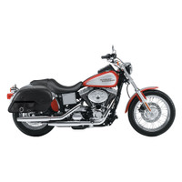 Harley Dyna Low Rider FXDL Side Pocket Leather Saddlebags2