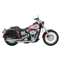 Harley Dyna Low Rider FXDL Universal Plain Side Pocket Saddlebags  2