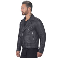 VikingCycle American Eagle Leather Jacket for Men