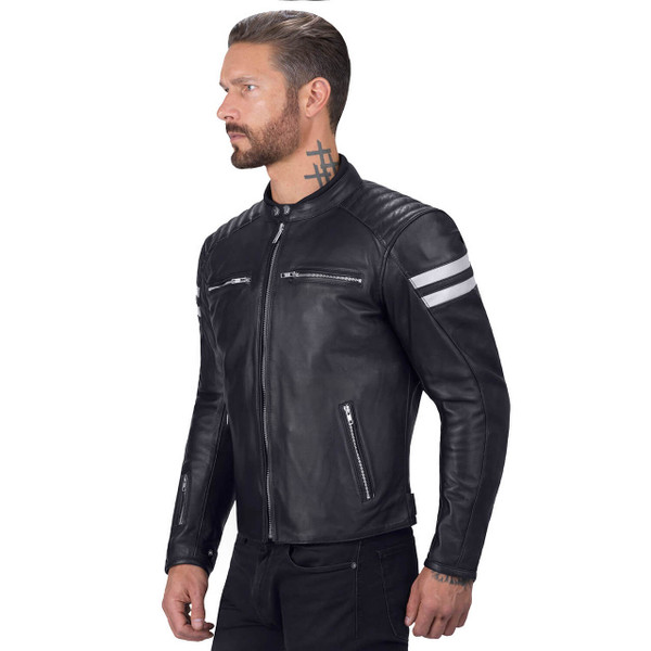 Viking Cycle Bloodaxe Leather Motorcycle Jacket for Men - Motorcycle ...