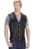 VikingCycle Fifty Cent Motorcycle Vest for Men Front Side