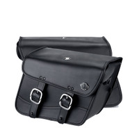 Harley Dyna Wide Glide FXDWG Thor Series Small Leather Saddlebags 4