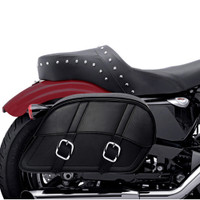 Yamaha Virago 7/11 Charger Medium Slanted Leather Saddlebags 2
