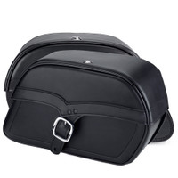 Victory Kingpin Charger Single Strap Leather Saddlebags 3