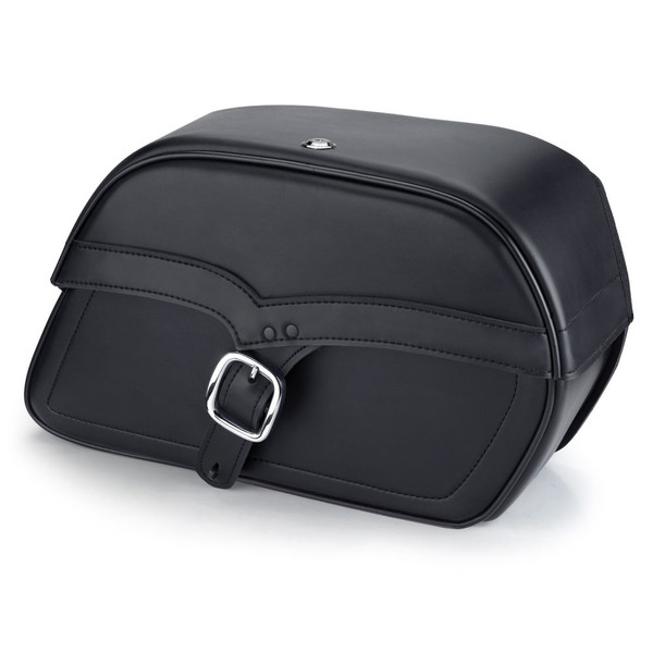 Victory V92C Charger Single Strap Leather Saddlebags