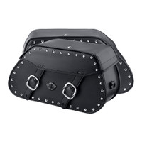 Harley Softail Deluxe FLSTN Pinnacle Studded leather Saddlebags