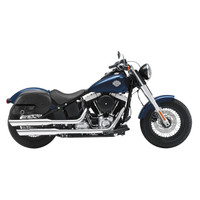 Viking Universal Side Pocket SS Large Motorcycle Saddlebags For Harley Softail Slim 02