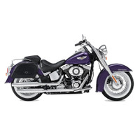 Viking Warrior Series Medium Motorcycle Saddlebags For Harley Softail Fat Boy Lo 02