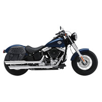 Yamaha V Star 950 Tourer Viking Odin Studded Large Leather Motorcycle Saddlebags 02