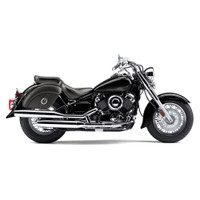 Honda 1500 Valkyrie Tourer Quarter Circle Leather Motorcycle Saddlebags