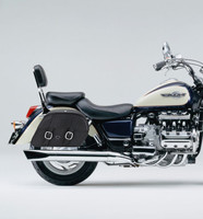 Vikingbags Honda 1500 Valkyrie Interstate Charger Slanted Motorcycle Saddlebags  On Bike View